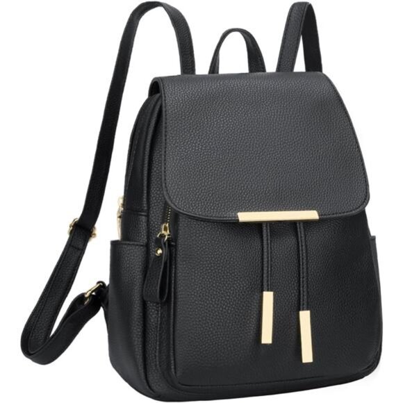 Handbags - Trendy Leather Backpack Purse for Women and Ladies Shoulder Travel